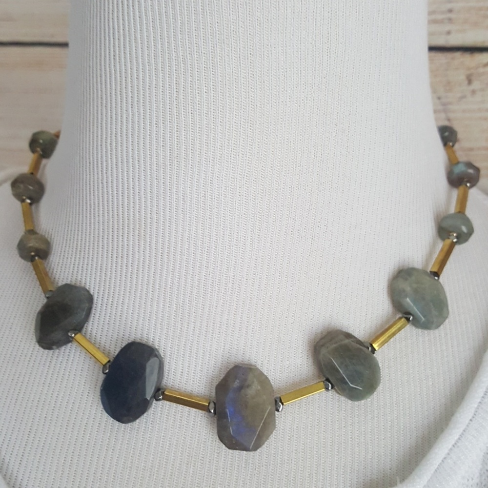 New  Lucky Brand Stone Collar Necklace
